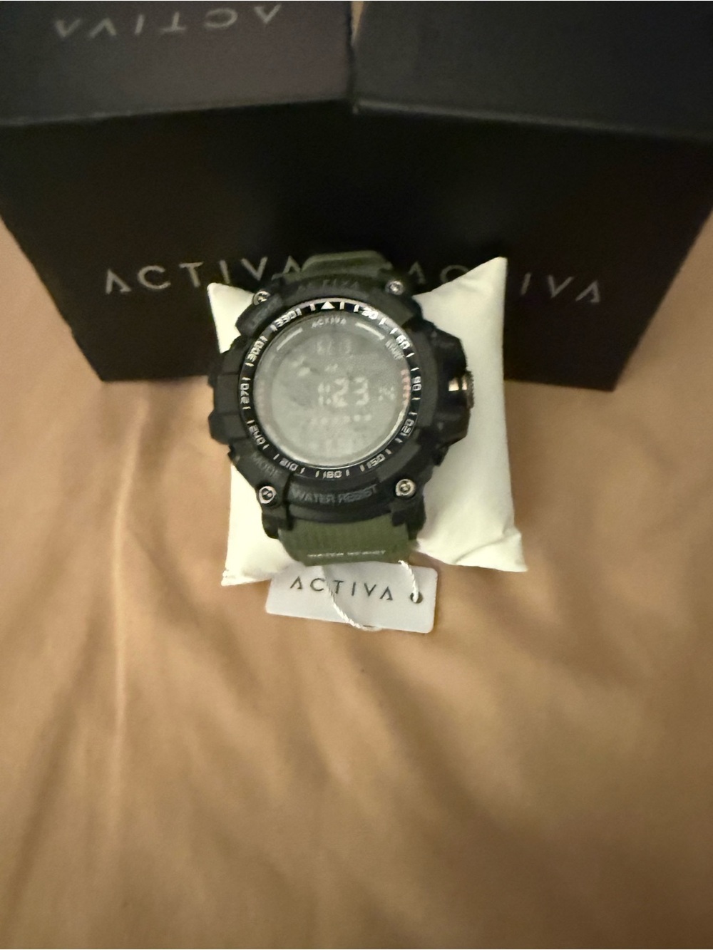 Ativa Rugged Digital Watch in Black and Olive